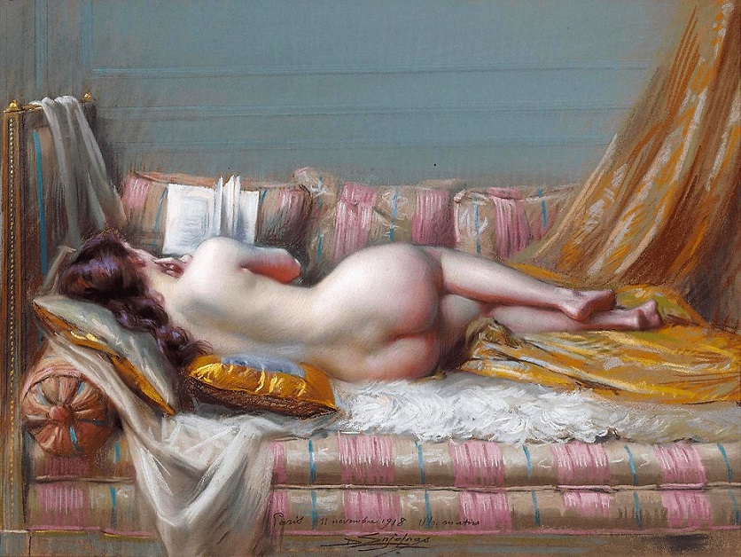 Delphin Enjolras (French, 1857-1945) - Lying Nude, 1918